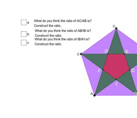 Golden Triangles Geogebra