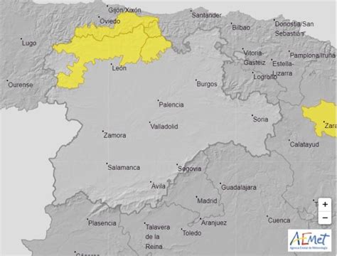 La Aemet Activa El Aviso Amarillo Por Nevadas En La Cordillera