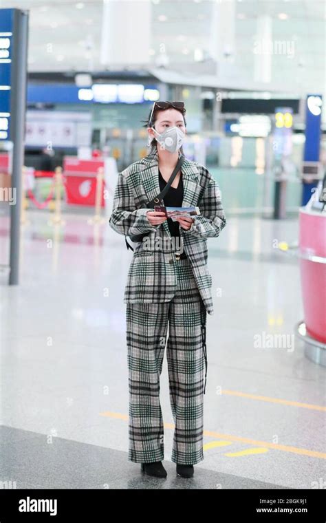 Chinese Actress Zhang Yuxi Arrives At A Beijing Airport Before