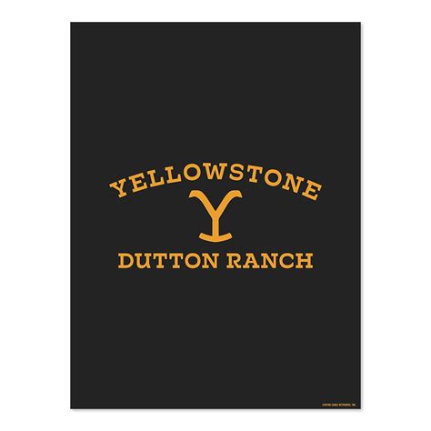 Yellowstone Dutton Ranch Logo Satin Poster Paramount Shop