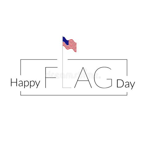 Happy Flag Day Logo Stock Vector Illustration Of Background 94034057