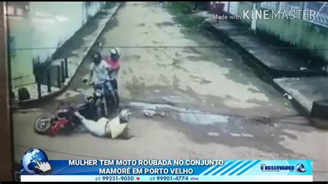 Mulher tem moto roubada no conjunto Mamoré em Porto Velho YouTube