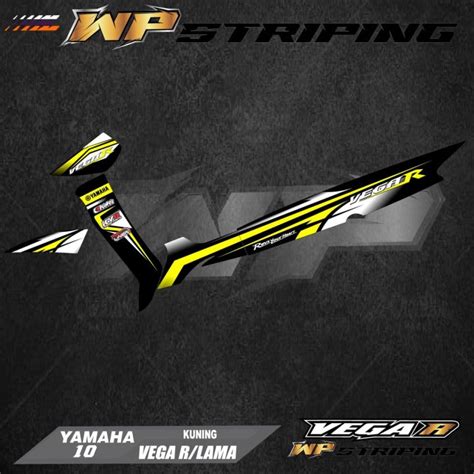 Stiker Striping Motor Vega R Lama Striping Sticker Variasi Lis