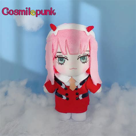 Anime Darling In The Franxx Zero Two 02 Plush Doll Stuffed Toy Clothes