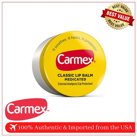 Carmex Classic Lip Balm Medicated 7 5 G Shopee Philippines