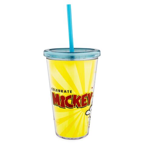 Disney Tumbler with Straw - Celebrate Mickey Mouse