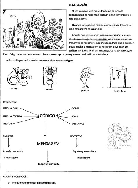 Atividades Elementos Da Comunicação Gabarito