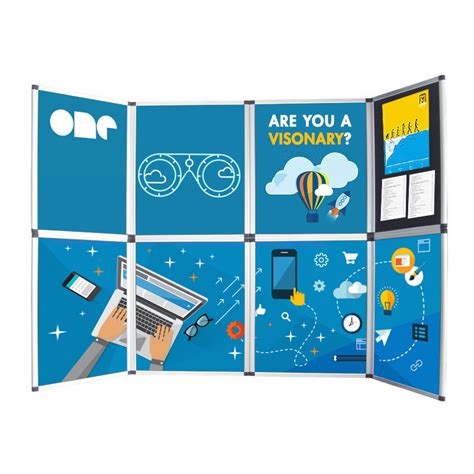 8-Panel Velcro Presentation Display Board - Fantastic Displays