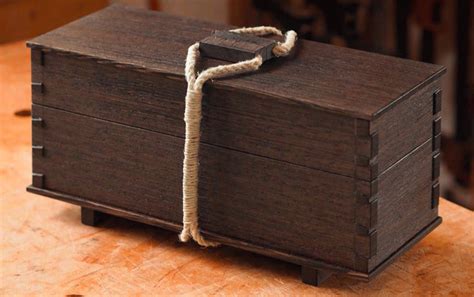 A Dovetail Box With Wooden Hinges Part Finewoodworking