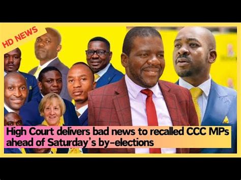 BREAKING High Court Delivers Bad News To Recalled CCC MPs Ahead Of