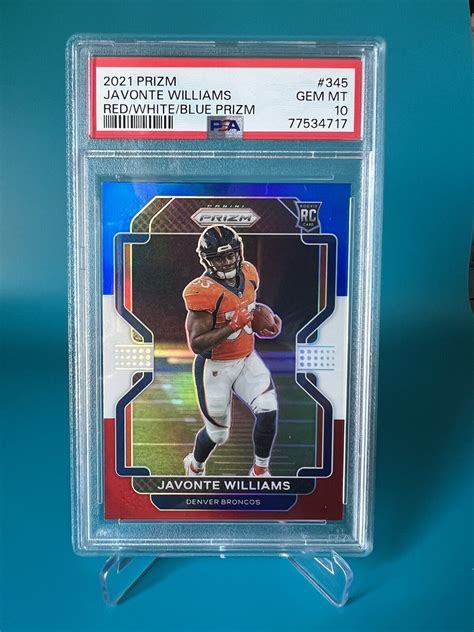 Panini Prizm Rookie Red White Blue Prizm Javonte Williams