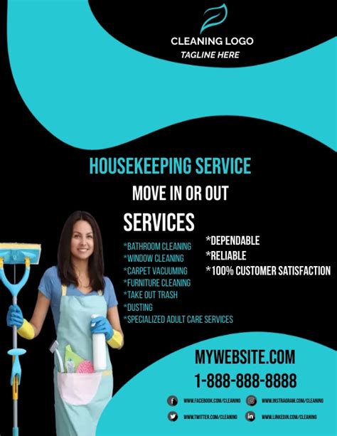 Housekeeping Service Flyer Template Postermywall