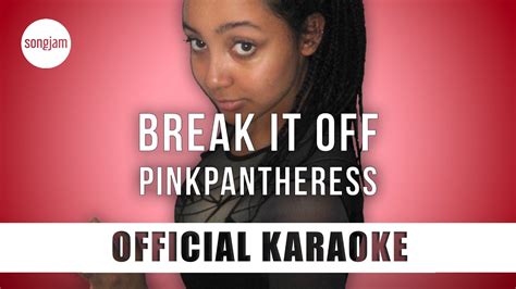 PinkPantheress Break It Off Official Karaoke Instrumental SongJam