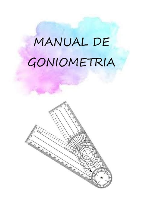 PDF Goniometria MANUAL DE GONIOMETRIA SUMÁRIO 1 O que é