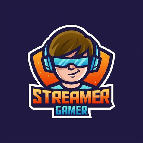 Premium Vector Gamer Streamer Boy Or Man Wearing Headphones And