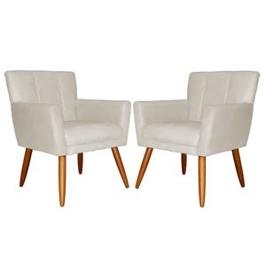 Cadeiras Kit 2 Cadeiras Sollo Seda nude Viero Móveis Leroy Merlin