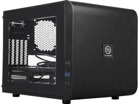 Thermaltake Core V21 Micro Chassis Cube Black Spcc 6 X Bay 1 X 7 87 X Fan S