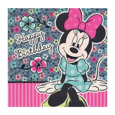 Minnie Mouse Birthday Card – PoundToy™‎