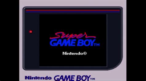 Nintendo Super Game Boy Start Up Youtube