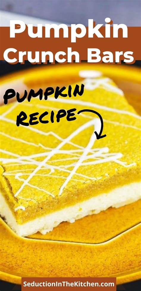 Pumpkin Crunch Bars {Easy Pumpkin Dessert Recipe}