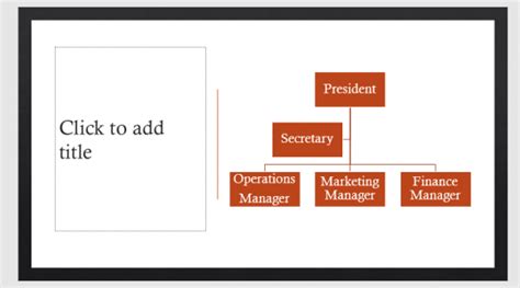 Hierarchy SmartArt Graphic for Organizational Charts - FPPT