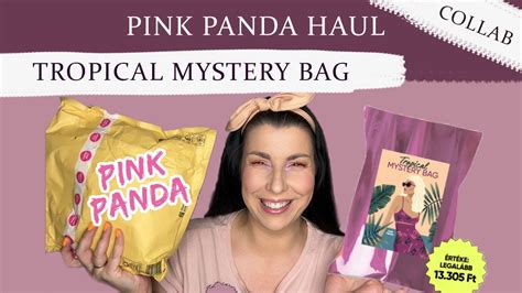 PINK PANDA HAUL TROPICAL MYSTERY BAG SMINK ÚJDONSÁGOK Collab