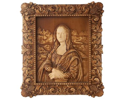 Mona Lisa Wall Art Wood Carving Picture of Mona Lisa Gioconda | Etsy