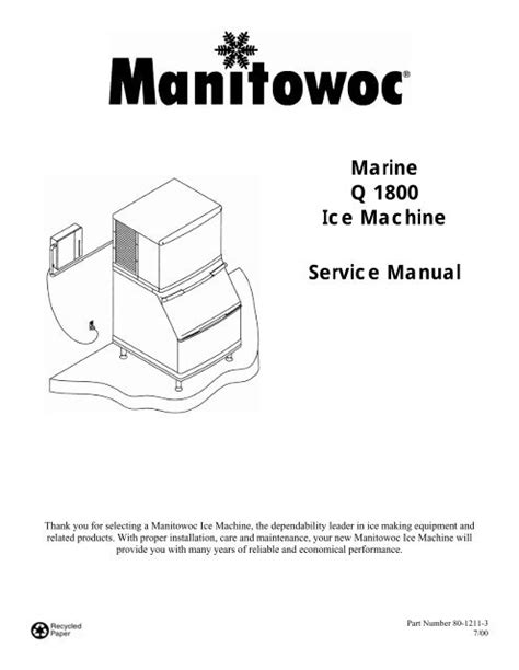 Manitowoc Ice Machine Parts Diagram - Hanenhuusholli