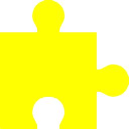 Yellow puzzle piece icon - Free yellow puzzle icons