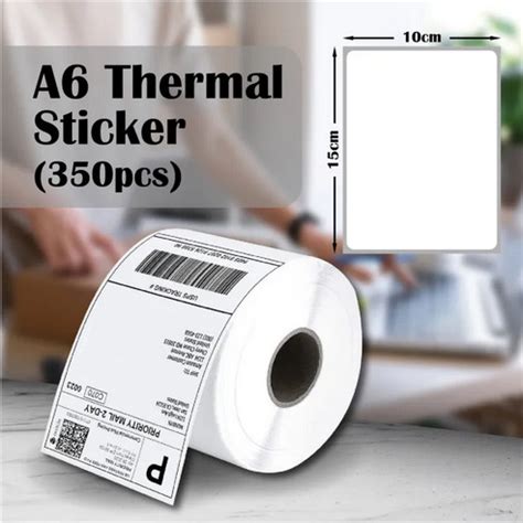 Genuine Roll Pcs A Thermal Sticker Thermal Label Shopee Air Waybill