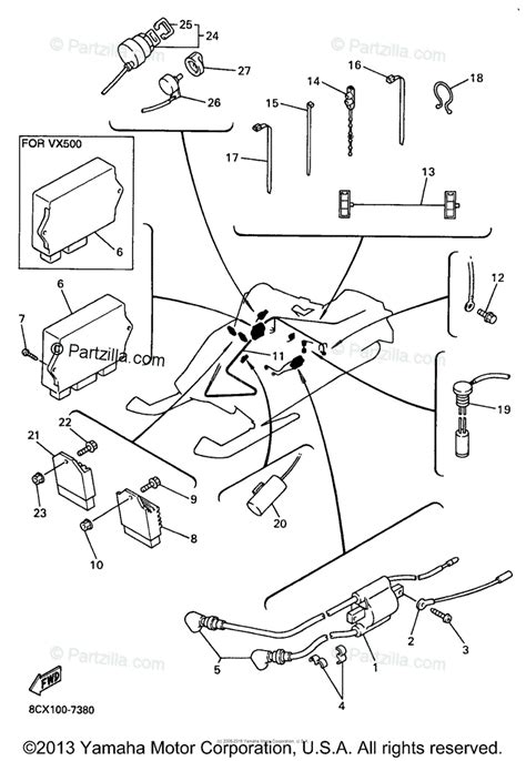 Yamaha Snowmobile 1998 Oem Parts Diagram For Electrical 1