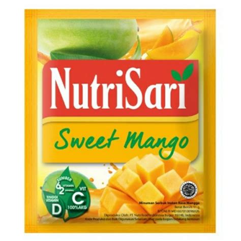 SACHET Nutrisari 14gr All Varian Jeruk Peras Maroko Blewah Nipis Mango