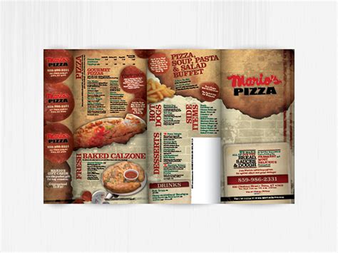 Mario's Pizza Menu on Behance