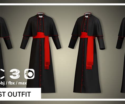 ArtStation - PRIEST OUTFIT | Game Assets