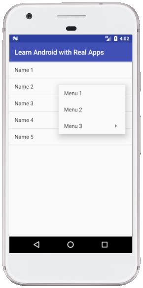 Create Dynamically Context Menu In Android Learn Programming With