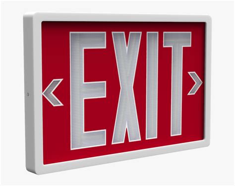 Exit Sign Png Red