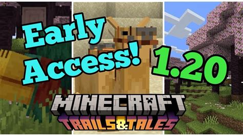 How To Get The New Minecraft 1 20 Update And Features Early Bedrock Java Youtube