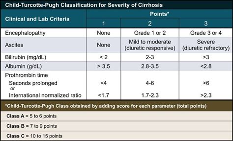 Child Pugh Score Cirrosis