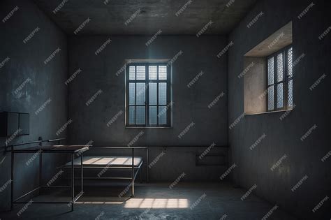 Premium AI Image | Prison cell with light from the window