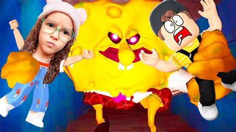 Escape Do Bob Esponja Malvado No Roblox Creepbob Escapar Obby Youtube