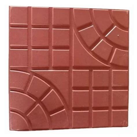 Mm Red Cement Parking Tile At Square Feet Cement Parking Tiles