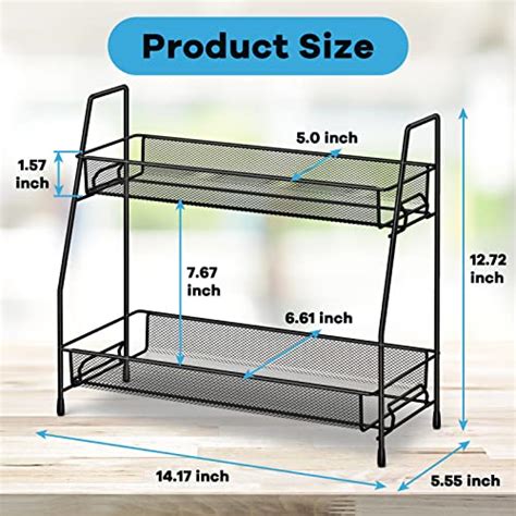 SPISPI Spice Rack Organizer For Cabinet Bathroom Organizer Countertop