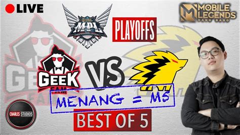 NOBAR MPL PLAYOFFS SEASON 12 DAY 3 GEEK VS ONIC Mobile Legends