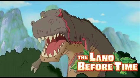 Sharptooth Scary Moments The Land Before Time Best Bits Compilation Youtube