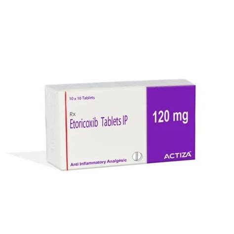 Etoricoxib Tablet 120mg Rs 120box Actiza Pharmaceutical Private