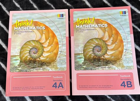 Think Mathematics Secondary 4A 4B Textbook Hobbies Toys Books