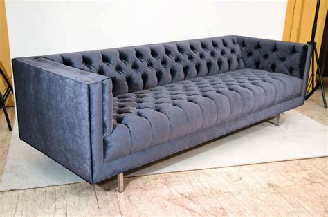 Modern Tufted Velvet Sofa For Sale At 1stdibs Modern Velvet Sofas