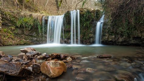 Wallpaper Espana Rio Waterfall Agua Salto D Arroyo