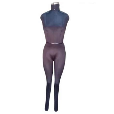 Black Matte Fiberglass Standing Female Mannequin For Tailors Shop