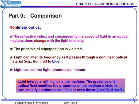 Ppt Chapter 8 Nonlinear Optics Powerpoint Presentation Free Download